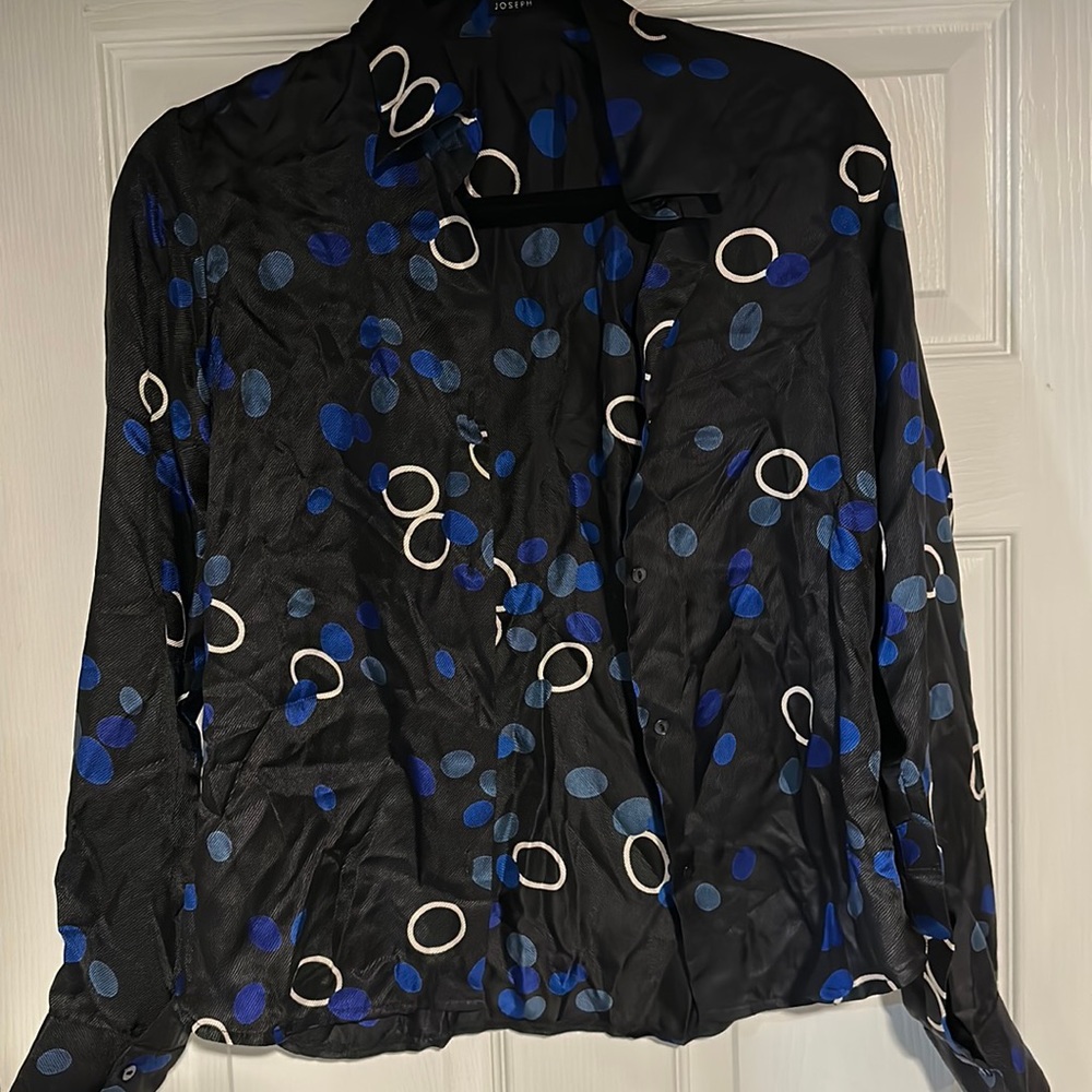 Silk button down shirt